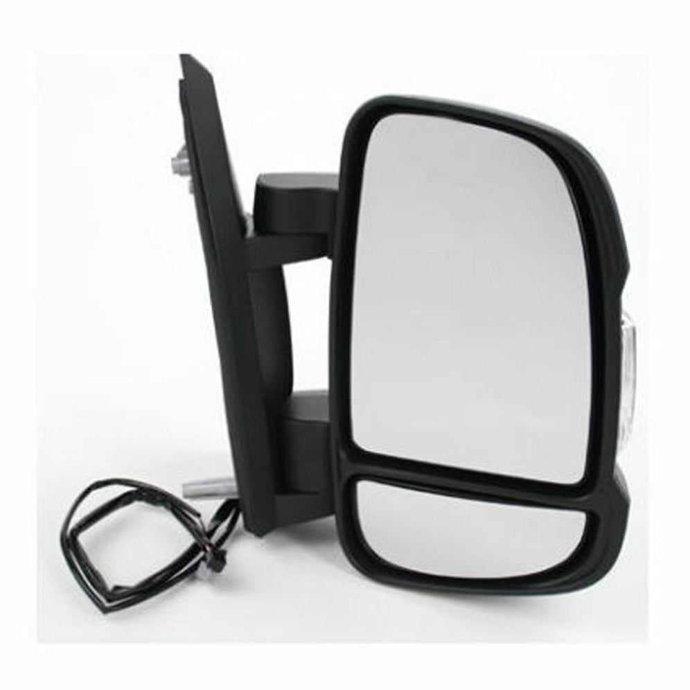 Fiat Ducato Van 2006-2017 Manual Short Arm Black Wing Mirror Drivers Side