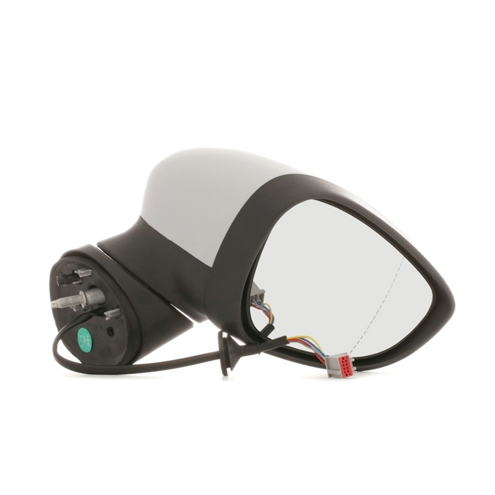 Ford Fiesta Door Wing Mirror Electric 2013-2018 Grey Primed Cover Drivers Side