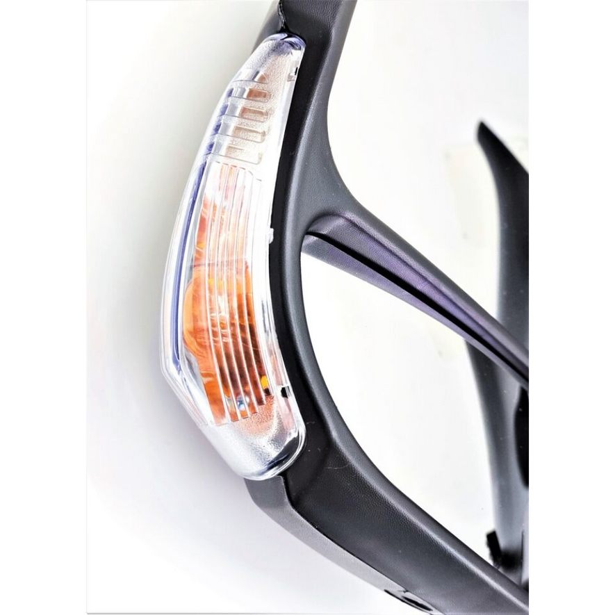 Renault Master 2010-2024 Electric Black Long Arm Wing Door Mirror Left Side