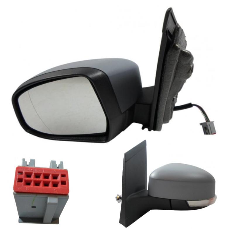 Ford Focus MK2 Wing Door Mirror Electric Primed 2008-2011 Passengers Side Left