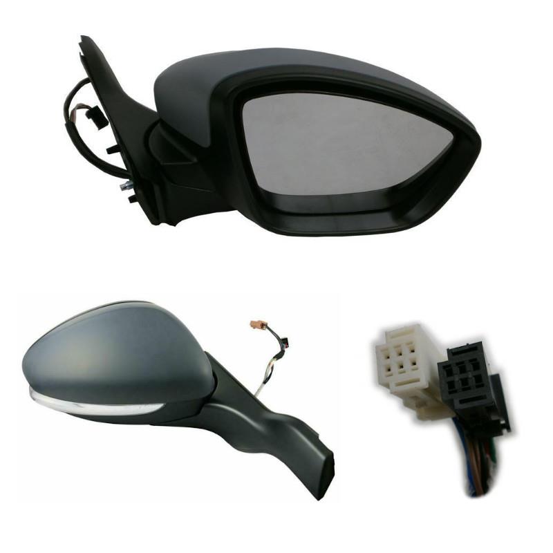 Peugeot 208 2012-2019 Electric Wing Door Mirror Primed Drivers Side Right