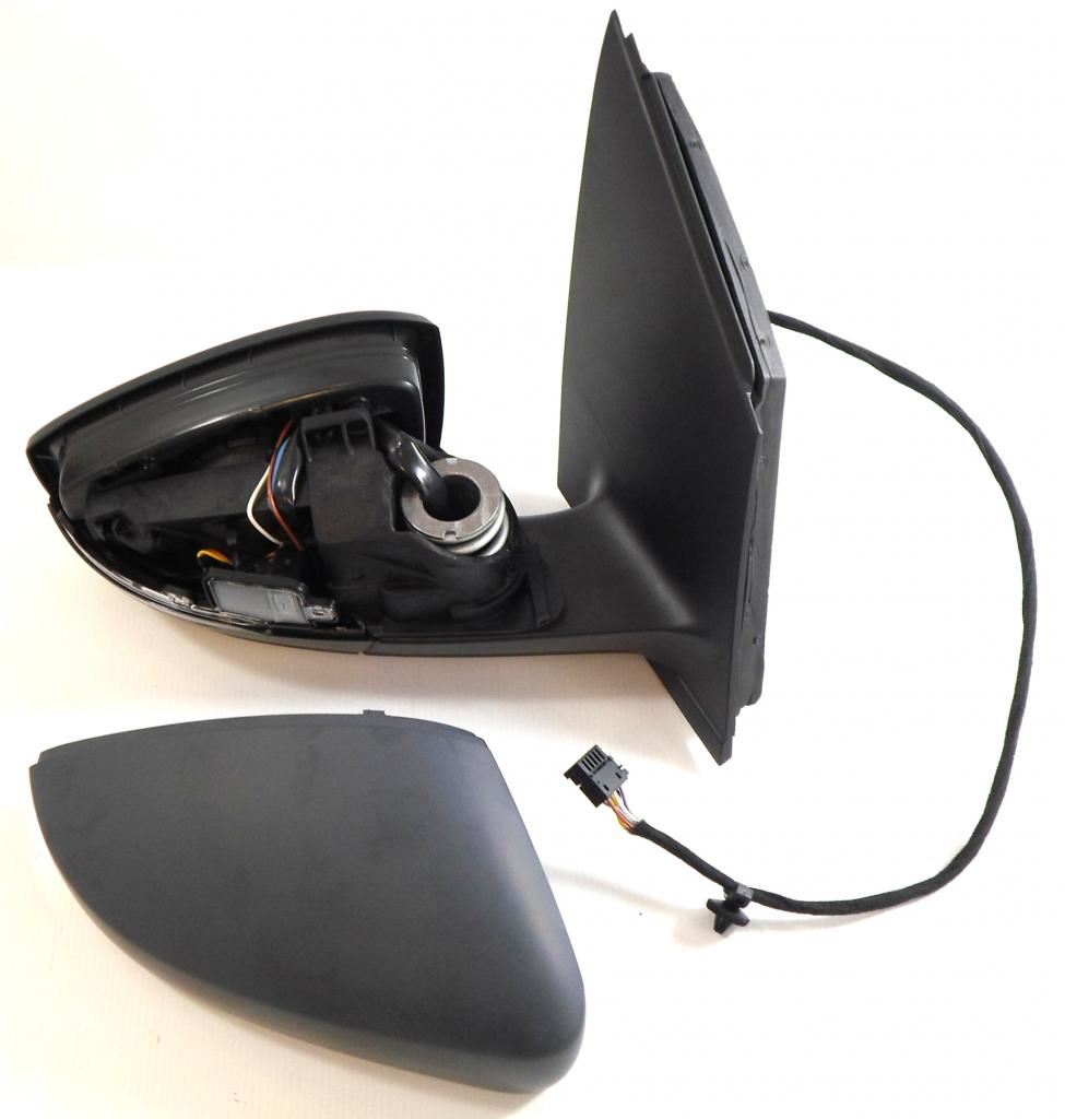 VW Polo 6R 2009-2016 Heated Electric Door Wing Mirror Primed Drivers Side Right