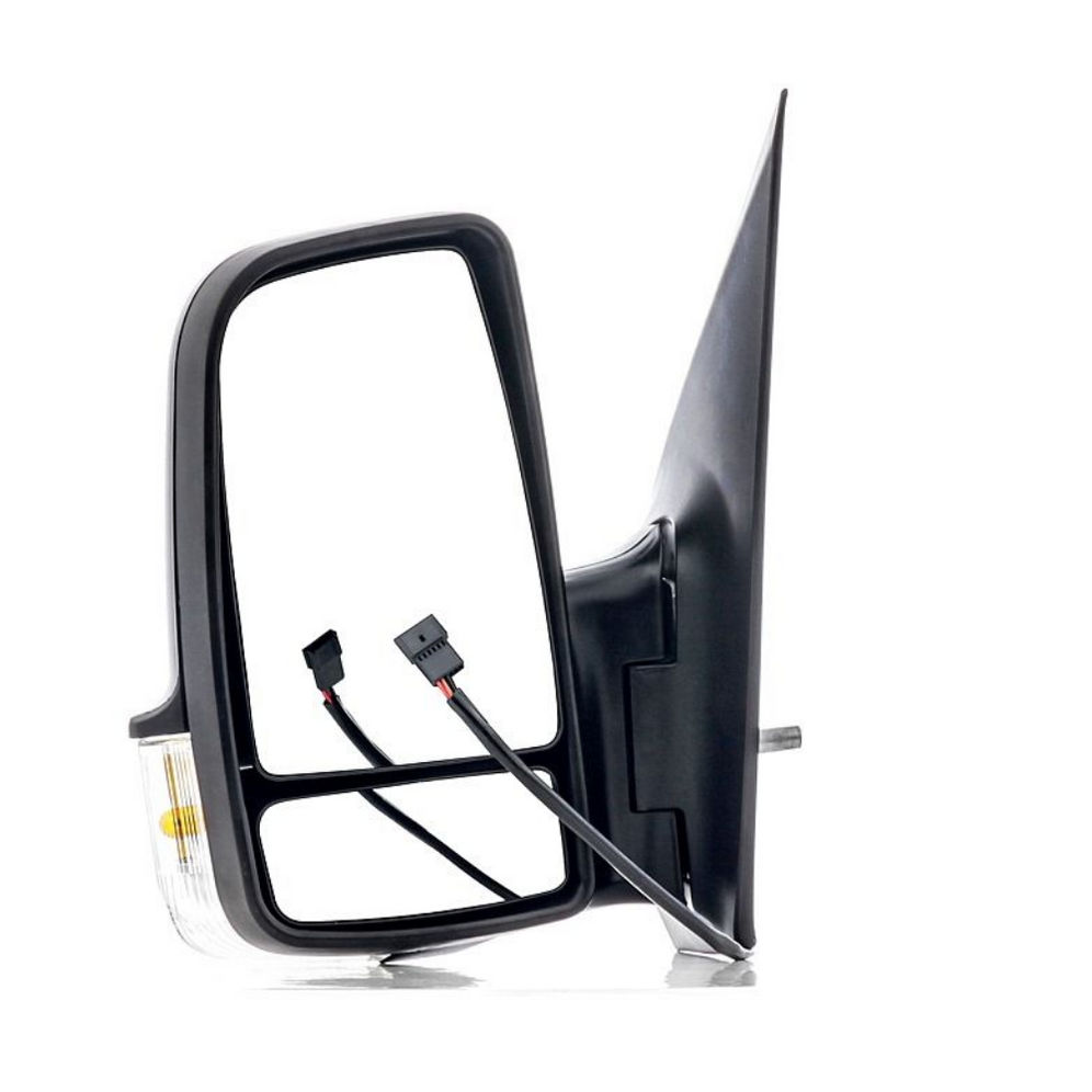 VW Crafter 2006-2018 Manual Short Arm Wing Door Mirror Black Passenger Side