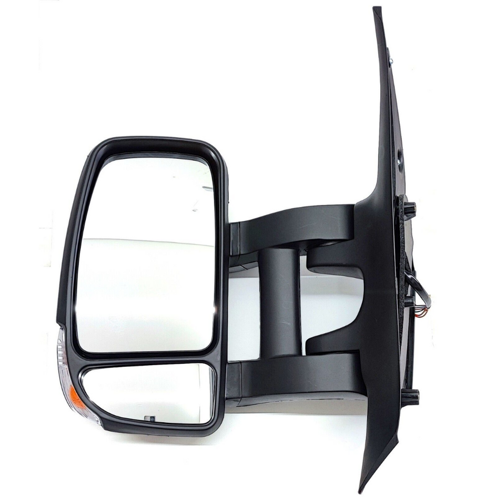 Nissan NV400 Van 2011-2021 Electric Black Long Arm Wing Door Mirror Left Side