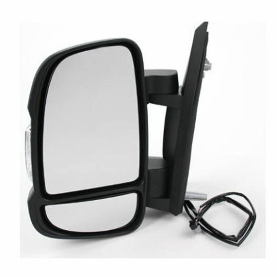Fiat Ducato Van 2006-2017 Manual Short Arm Black Door Wing Mirror Passenger Side