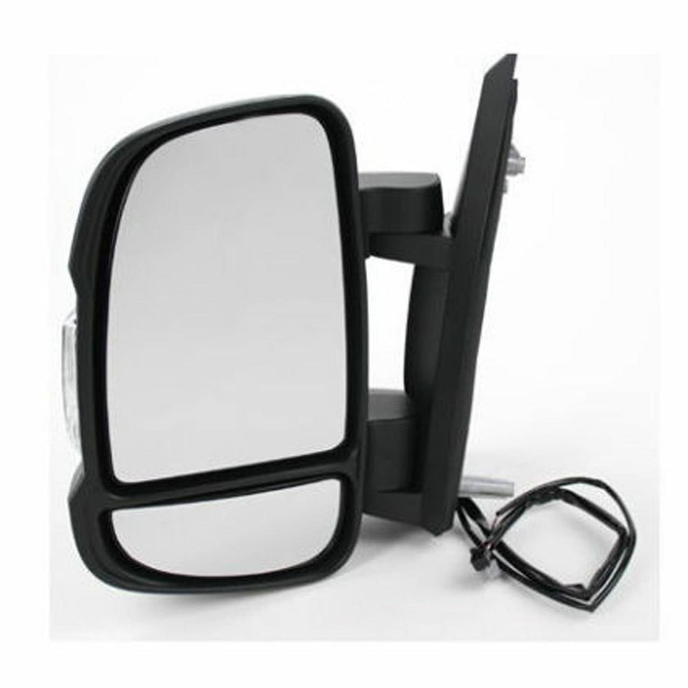 Fiat Ducato Van 2006-2017 Manual Short Arm Black Door Wing Mirror Passenger Side