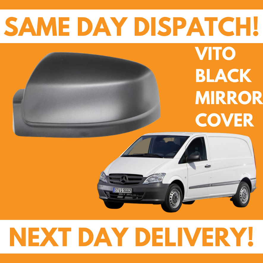 Mercedes Vito W639 2010-2016 Wing Mirror Cover Black Left Side