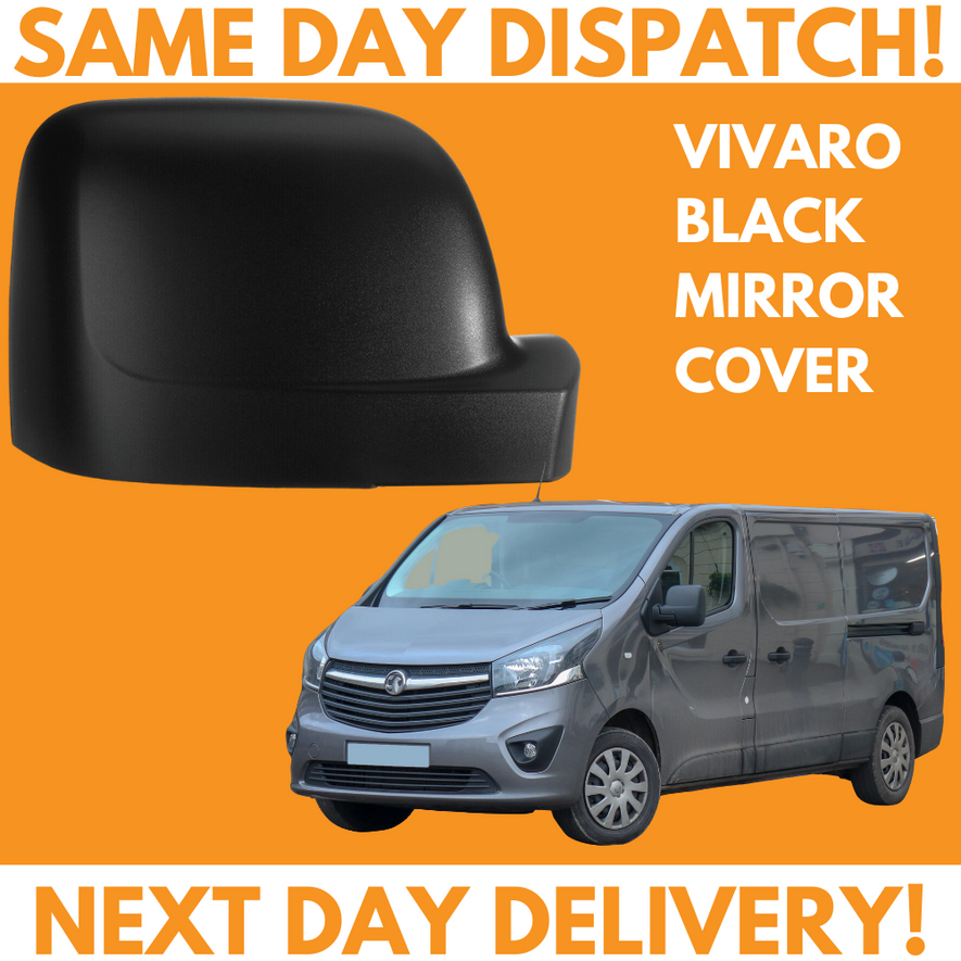 Vauxhall/Opel Vivaro 2014-2019 Wing Mirror Cover Black Right Side