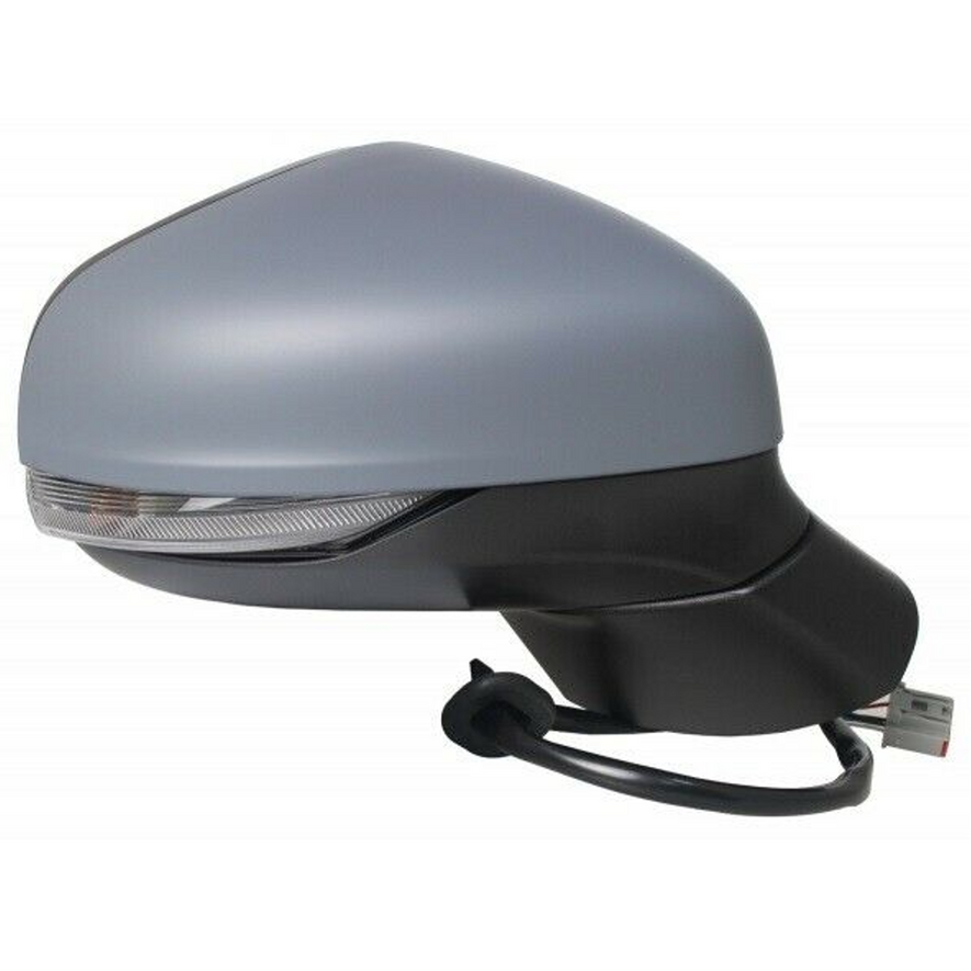 Ford Fiesta MK8 2017-2020 Electric Wing Door Mirror Primed Cover Drivers Side Right