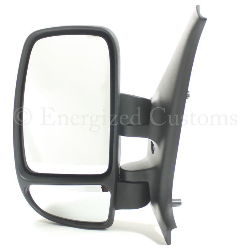 Vauxhall Movano Van 2003-2010 Manual Wing Door Mirror Black Cover Passenger Side