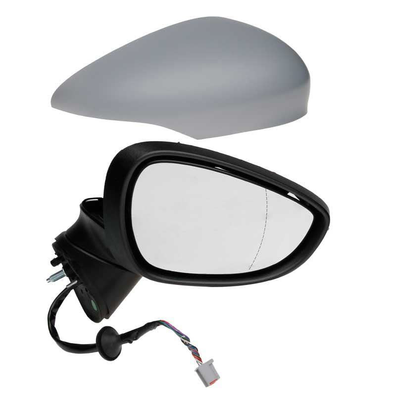Ford Fiesta Mk7 2008-2012 Power Folding Wing Door Mirror Primed Right Side