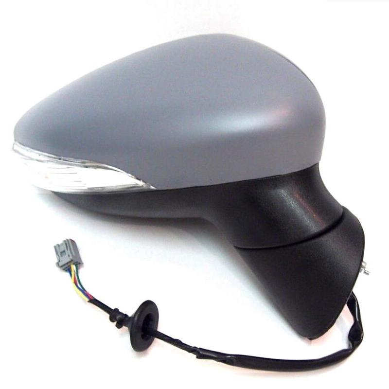 Ford Fiesta Mk7 2008-2012 Power Folding Wing Door Mirror Primed Right Side