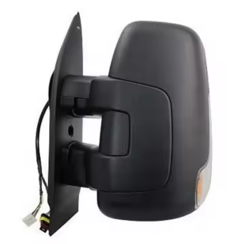 Iveco Daily 2014-2021 Electric Black Short Arm Wing Door Mirror Left Side